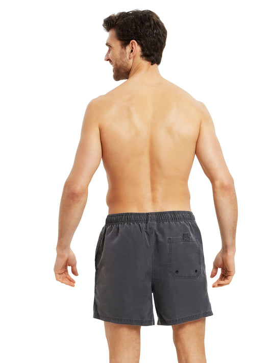 Zoggs Mens Mosman Washed 15 inch Shorts - Charcoal