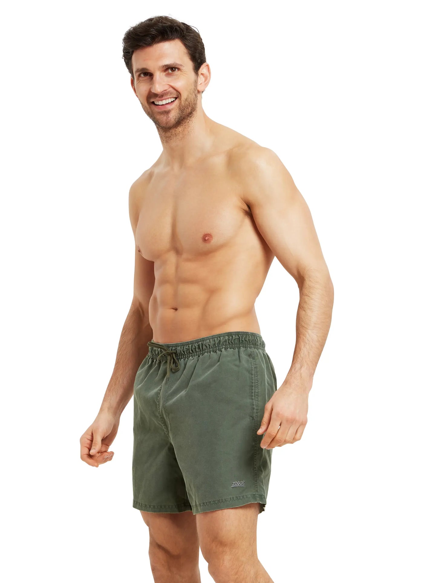 Zoggs Mens Mosman Washed 15 inch Shorts - Khaki