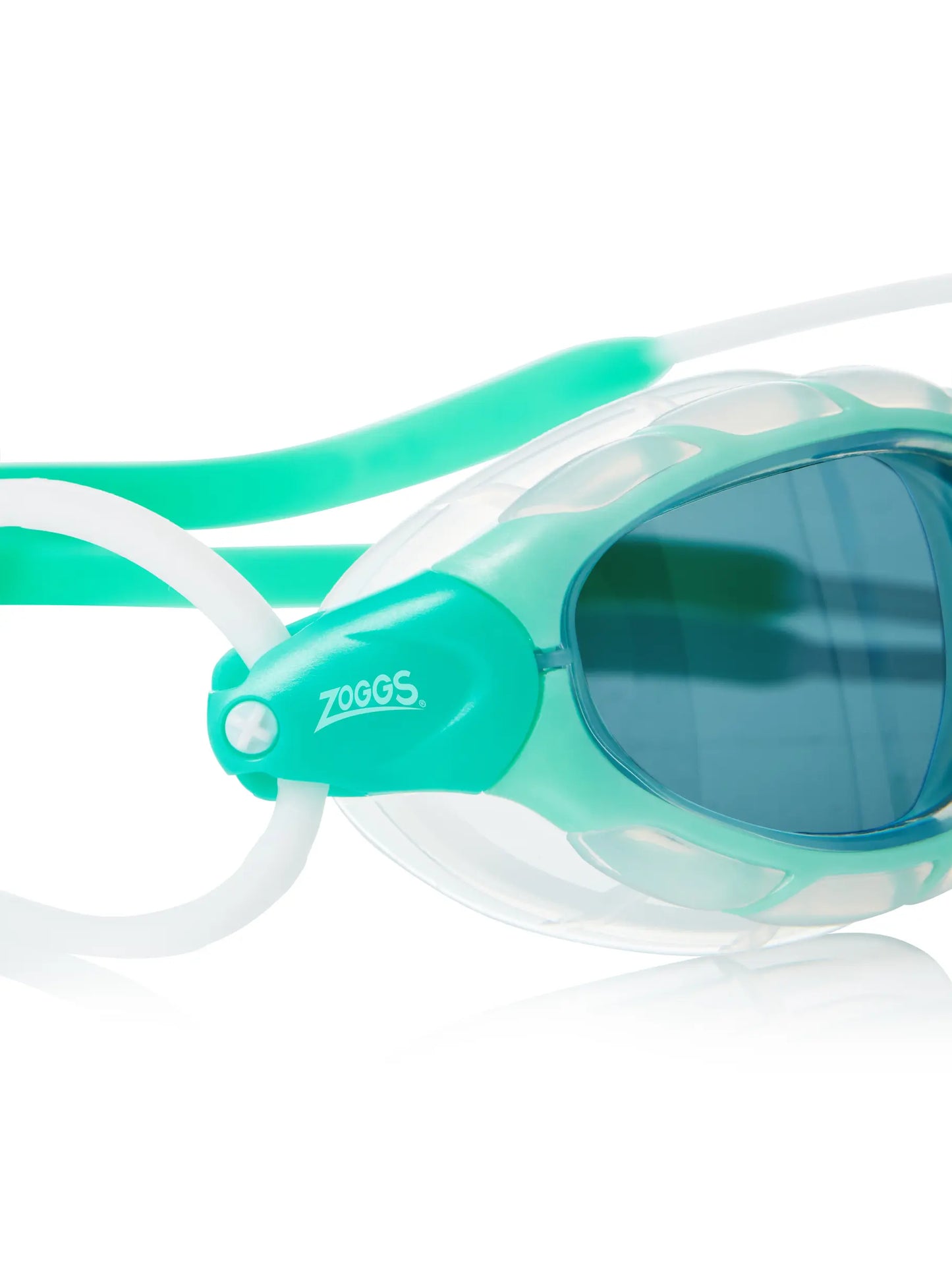 Zoggs Predator Goggles - Green/Clear Smoke Tint Lens (Smaller Profile Fit)