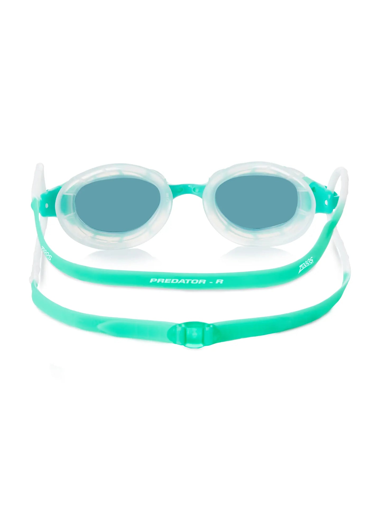 Zoggs Predator Goggles - Green/Clear Smoke Tint Lens (Smaller Profile Fit)