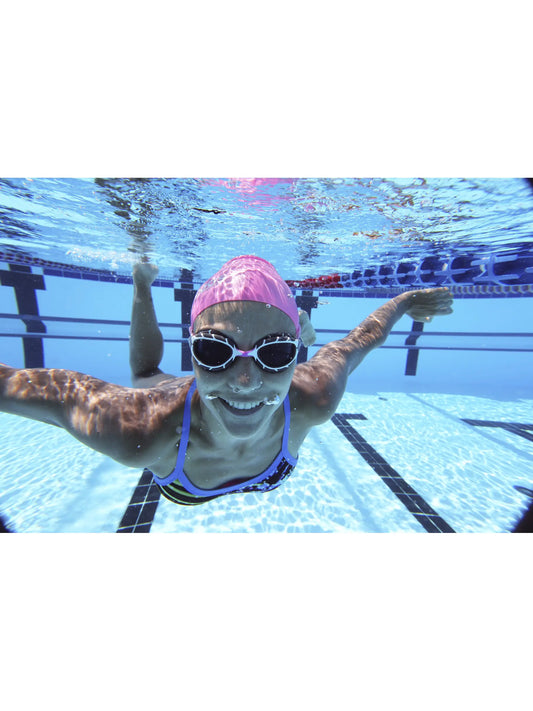 Zoggs Predator Goggles - Pink/White Smoke Tint Lens (Smaller Profile Fit)
