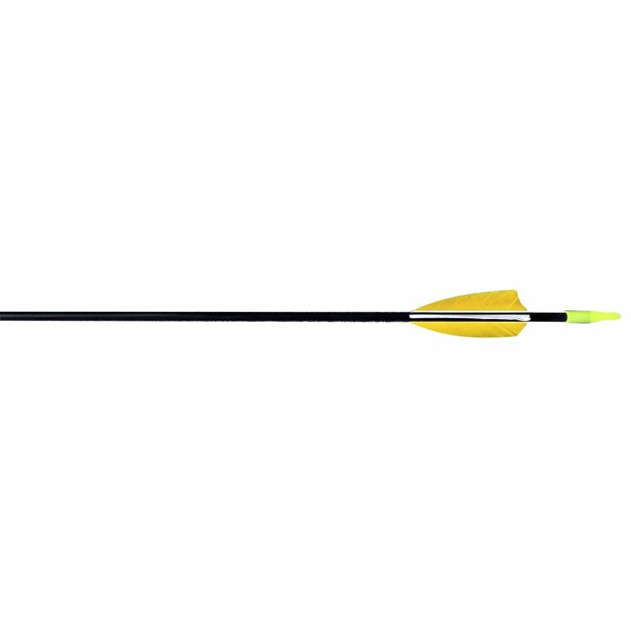 Redzone Fiberglass Arrow with Feather Fetch - upto 30lb