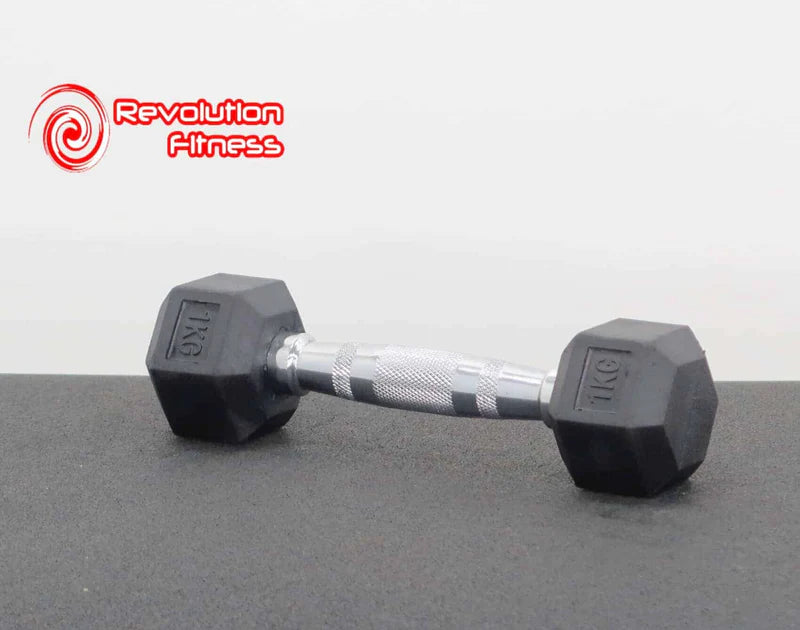 Rubber Hex Dumbbell Per Kg