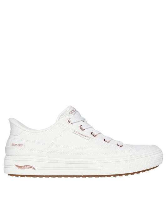 Skechers Slip-Ins: Arch Fit Arcade - See Ya There Wide Fit - White