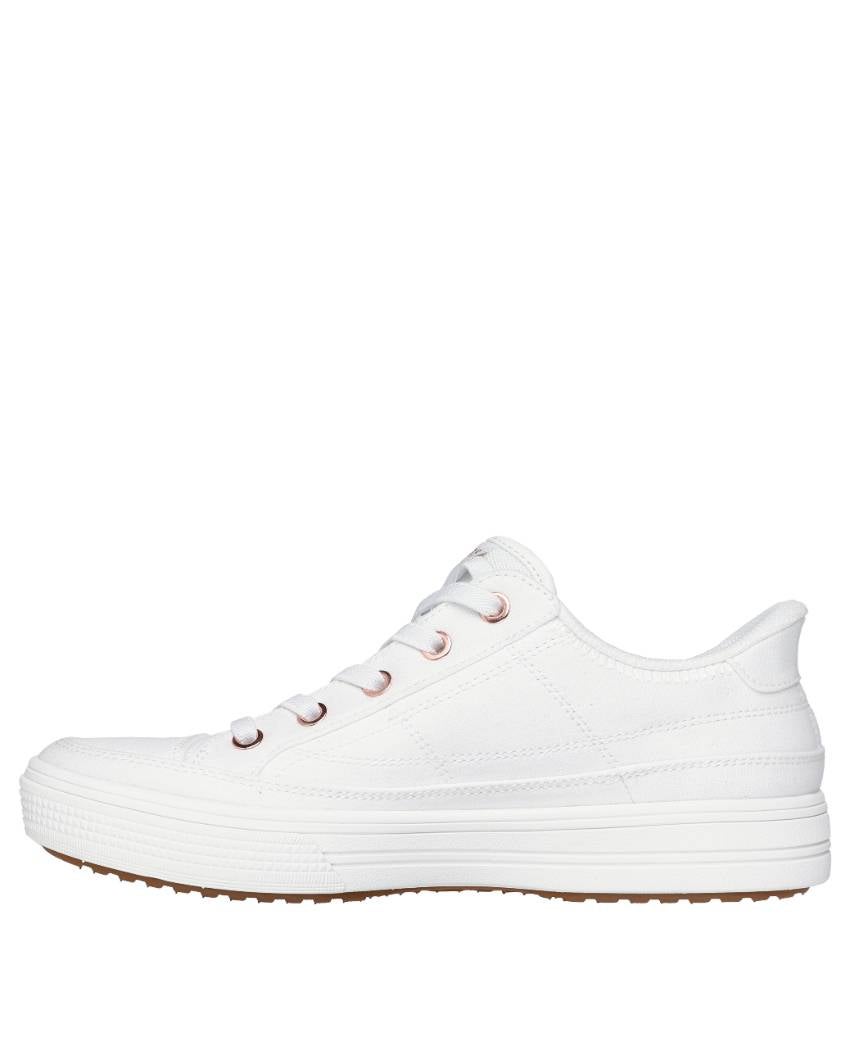 Skechers Slip-Ins: Arch Fit Arcade - See Ya There Wide Fit - White