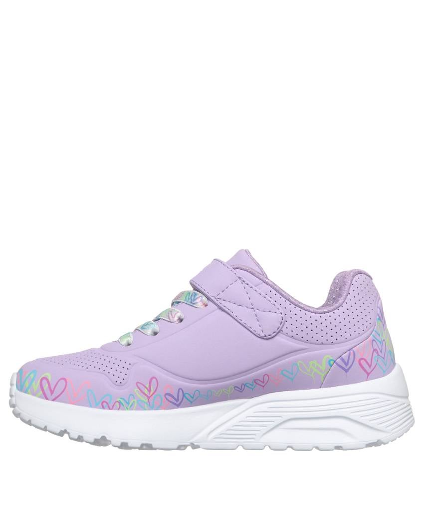 Skechers Kids' Jgoldcrown: Uno Lite - Heart Craze