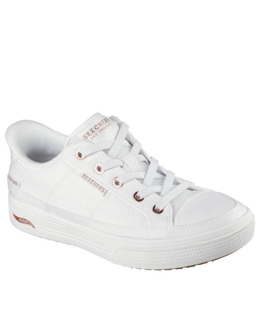 Skechers Slip-Ins: Arch Fit Arcade - See Ya There Wide Fit - White