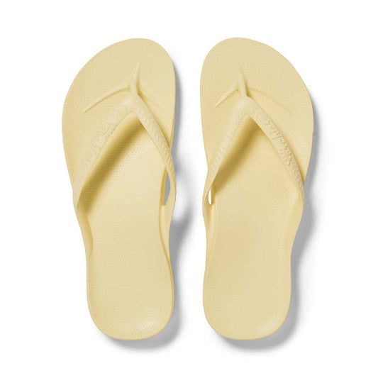 Archies Arch Support Thongs - Lemon