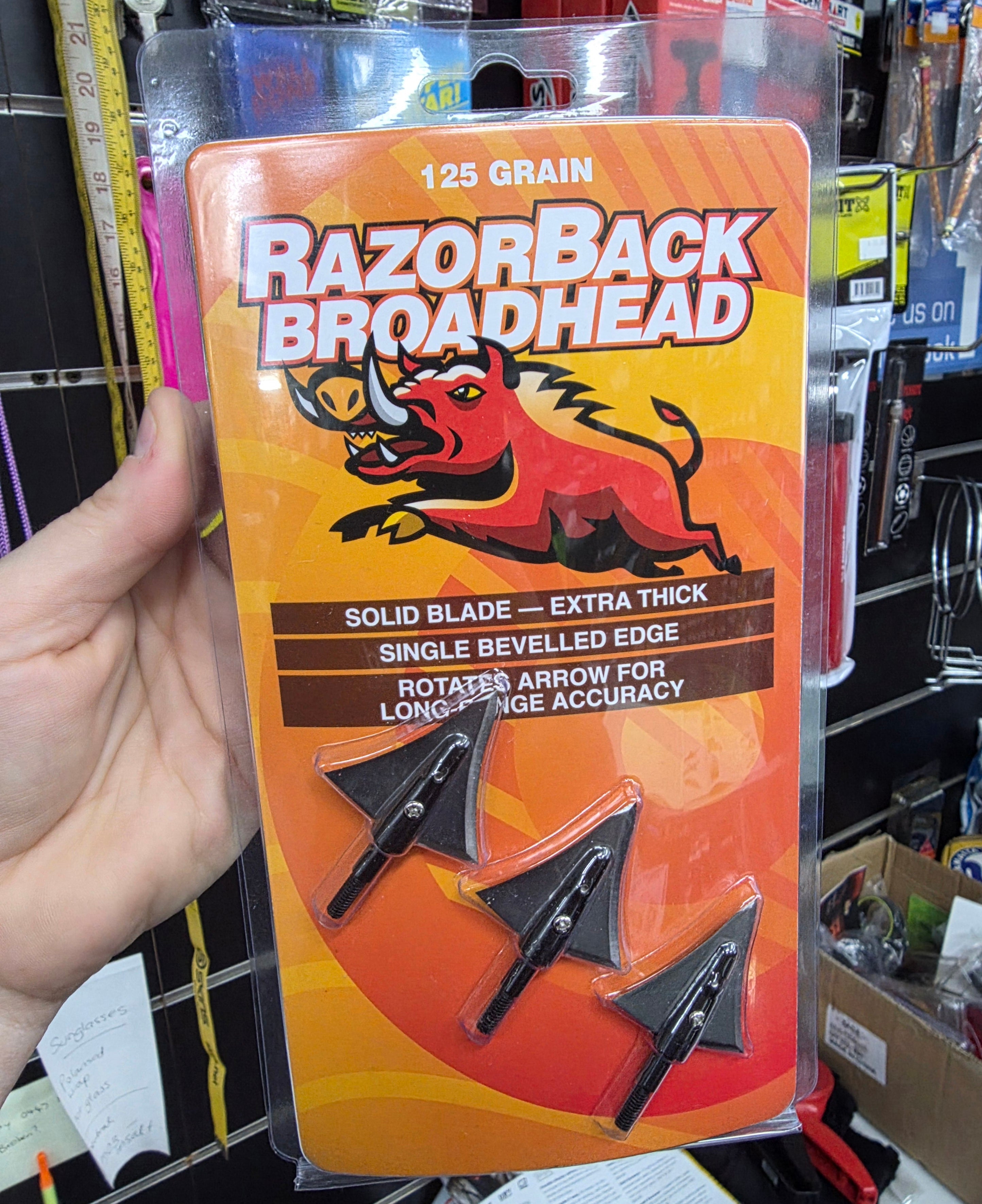 Razorback 2-Blade Broadheads 125gr - Solid Blade (3 Pack) – Sportsworld
