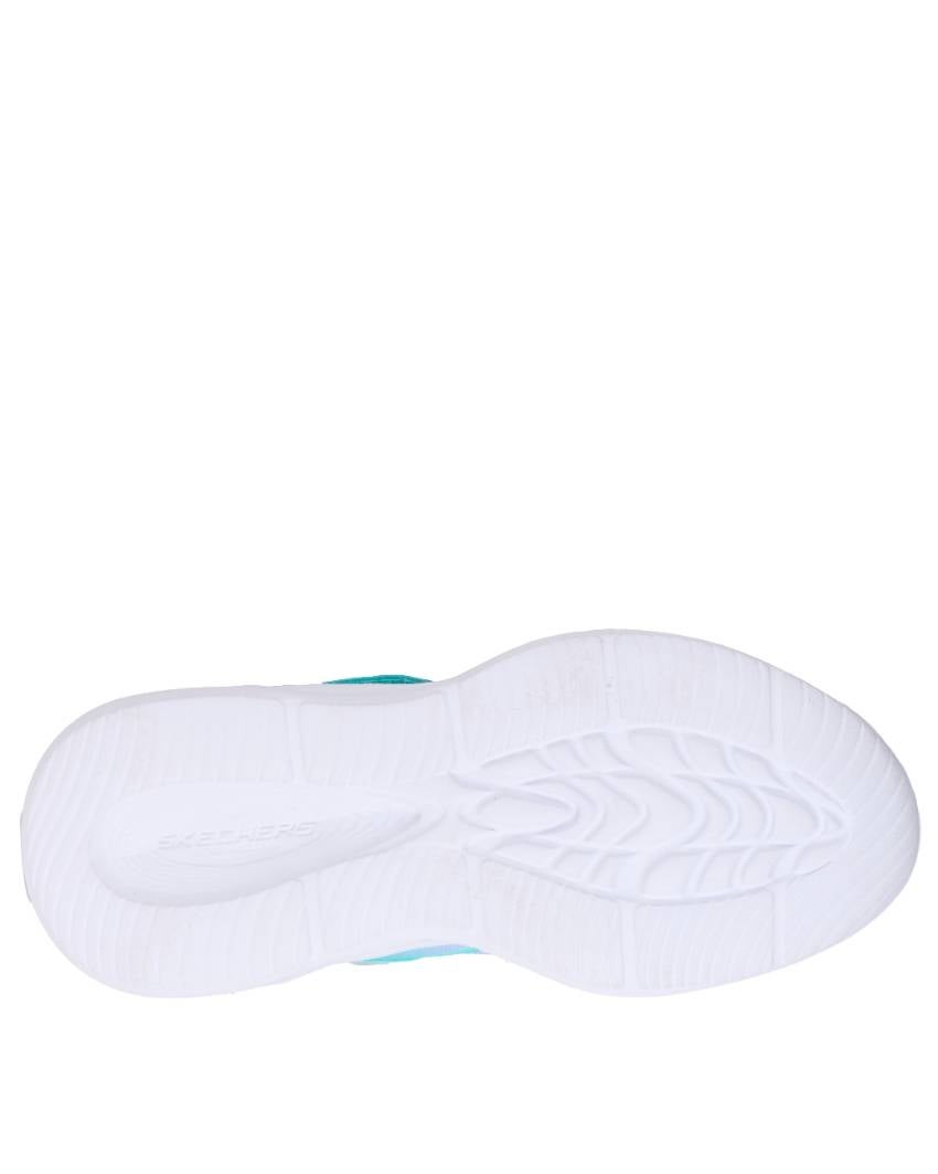 Skechers Kids' S-Lights: Sola Glow - Colour Breeze Aqua/Pink/Multi