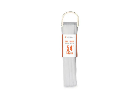 Sofsole Oval Laces - White 137cm