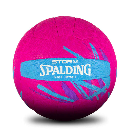SpaldingStorm Netball - Pink, Purple & Blue (Size 5)
