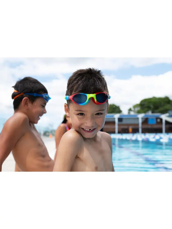 Zoggs Super Seal Junior - Red/Blue - Tinted Blue Lens