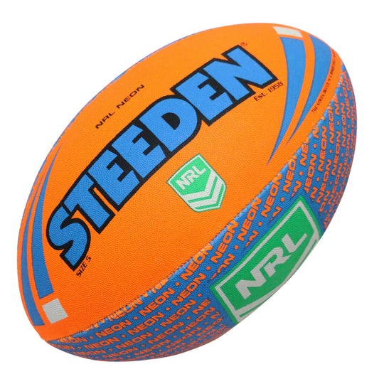 Steeden NRL Neon Supporter Rugby Ball