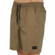 Carve Amplify Mens Elastic Waist Volley Short - TAN