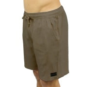 Carve Friday Mens Elastic Waist Volley Short - DRIFTWOOD