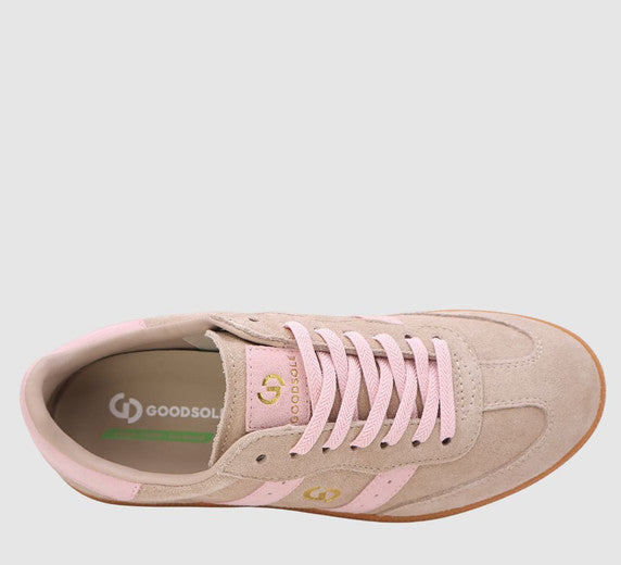 Goodsole Parallel Sneaker ~ Tropical Taupe / Pink Suede