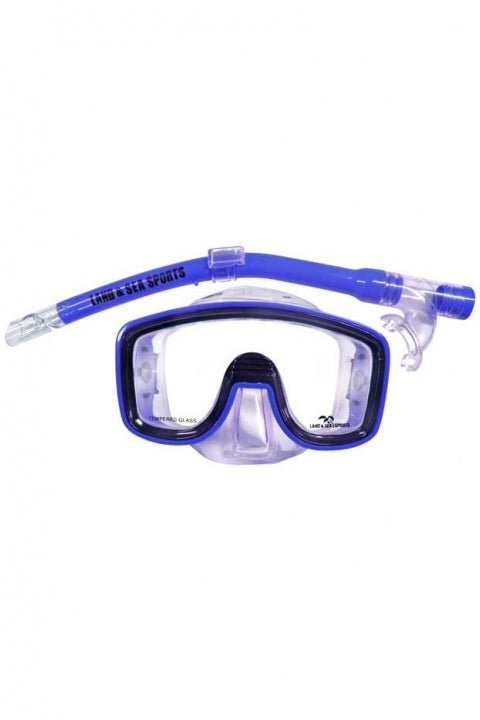 Lagoon Junior Mask and Snorkel Set - Cobalt